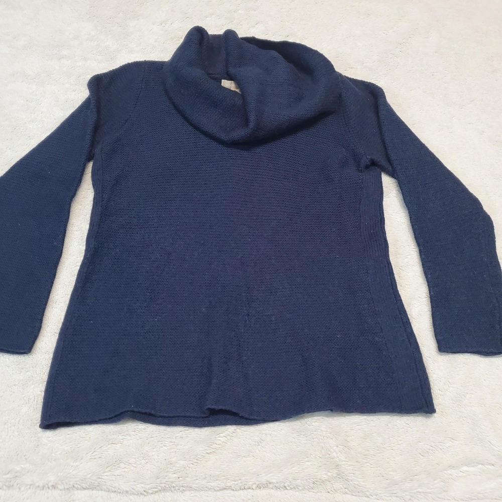 Banana Republic Navy Blue Cowl Neck Sweater